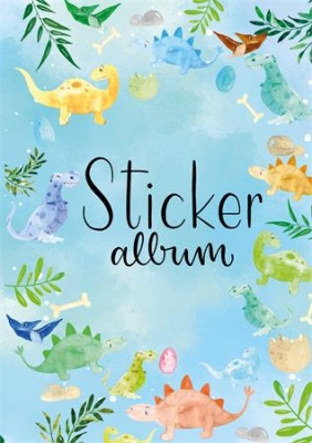 Matricagyűjtő album, A5, AVERY ZWECKFORM, dinoszaurusz