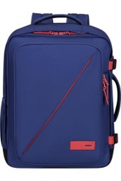 Hátizsák, kabin méret, 38l, M-es, AMERICAN TOURISTER "Take2Cabin", lila/korall