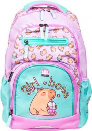 Hátizsák, 1-4. osztályos, LIZZYSULI "Active+ Lollipop", Capybara