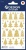 Ablakmatrica, 1 ív, 76x120 mm, AVERY ZWECKFORM, "Z-Design No.54122", ezüst csillagok